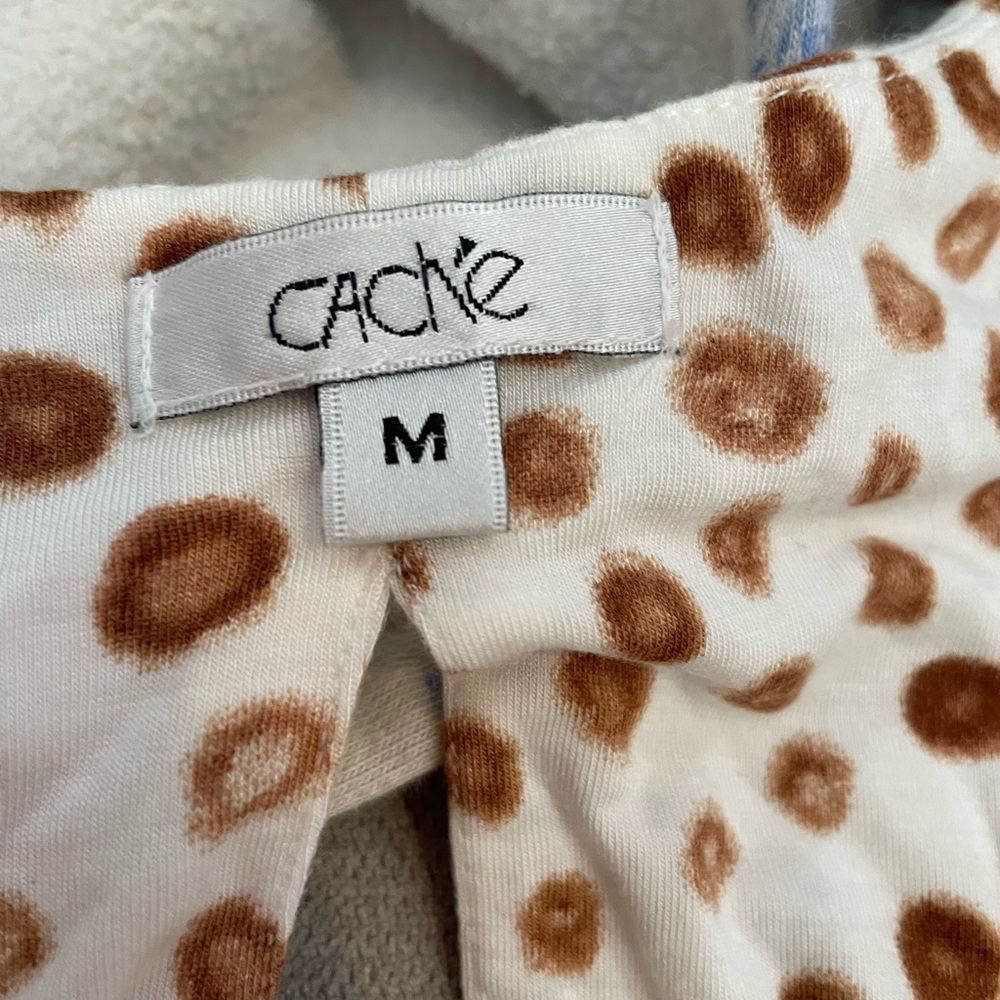 Y2K Cache Polka Dot Tank with Pleated Tie Front - Picture 5 of 7